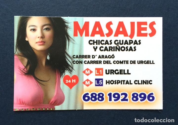 Autres: Tarjeta Tama&ntilde;o calendario Bolsillo Masaje Masajes Chicas Jovenes Orientales Cari&ntilde;osas Barcelona