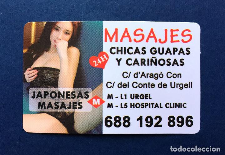 Autres: Tarjeta Tama&ntilde;o calendario Bolsillo Masaje Masajes Chicas Jovenes Japonesas Cari&ntilde;osas Barcelona
