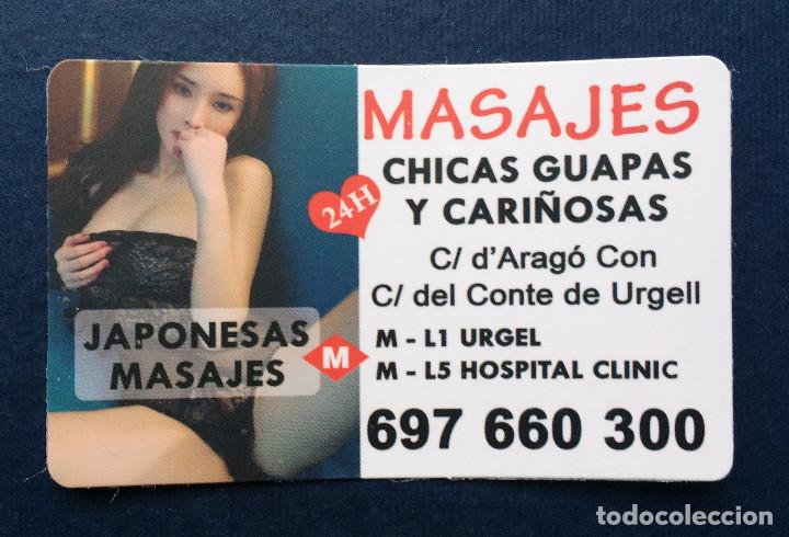 Autres: Tarjeta Tama&ntilde;o calendario Bolsillo Masaje Masajes Chicas Jovenes Japonesas Cari&ntilde;osas Barcelona
