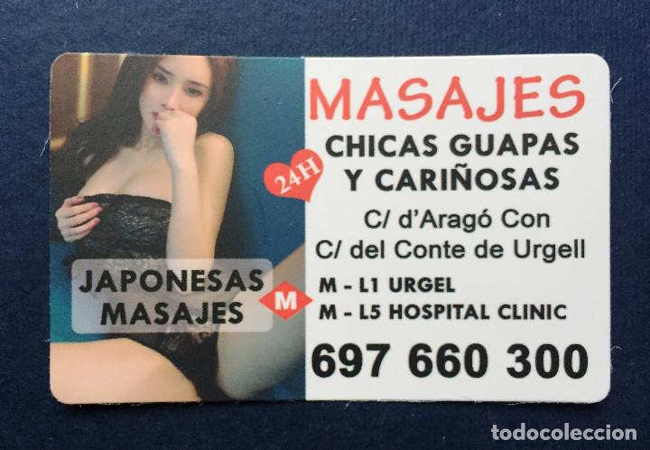 Autres: Tarjeta Tama&ntilde;o calendario Bolsillo Masaje Masajes Chicas Jovenes Japonesas Cari&ntilde;osas Barcelona