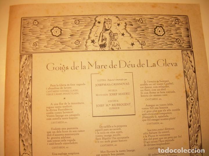 Otros: GOIGS....DE LA MARE DE DEU DE LA GLEVA. - Foto 2