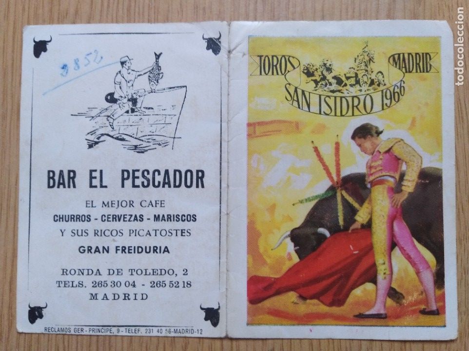 Otros: Tarjeta programa toros - Palencia 1966 - Foto 1