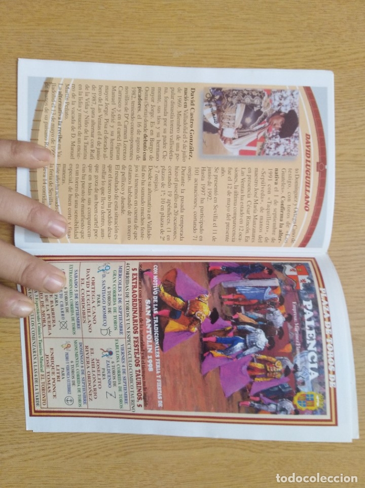 Otros: Programa toros - Palencia 1998 - Foto 8