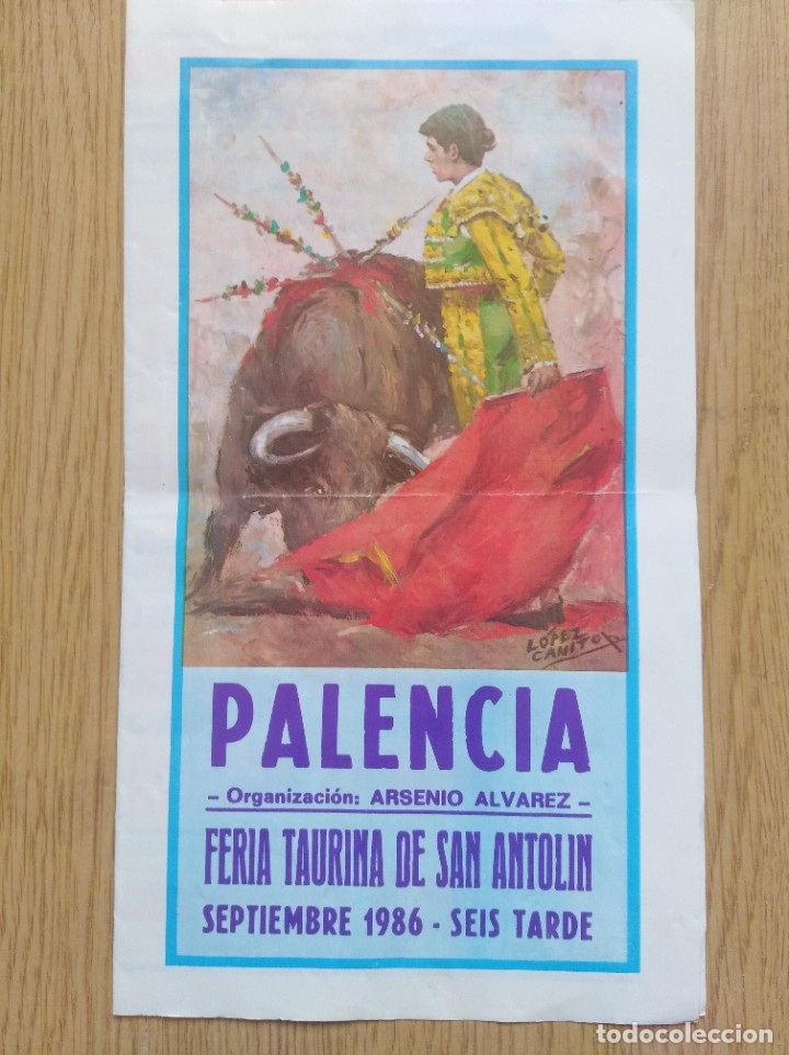 Otros: Programa toros - Palencia 1986 - Foto 1