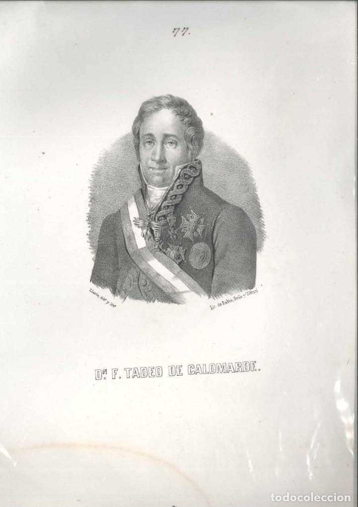 Others for Adults: TADEO DE CALOMARDE  LAMINA OROGINAL