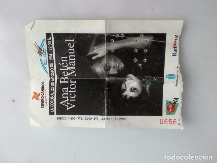 Others for Adults: ENTRADA  ANTIGUA DE CONCIERTO ANA BELEN Y VCTOR MANUEL LA CORU&Ntilde;A