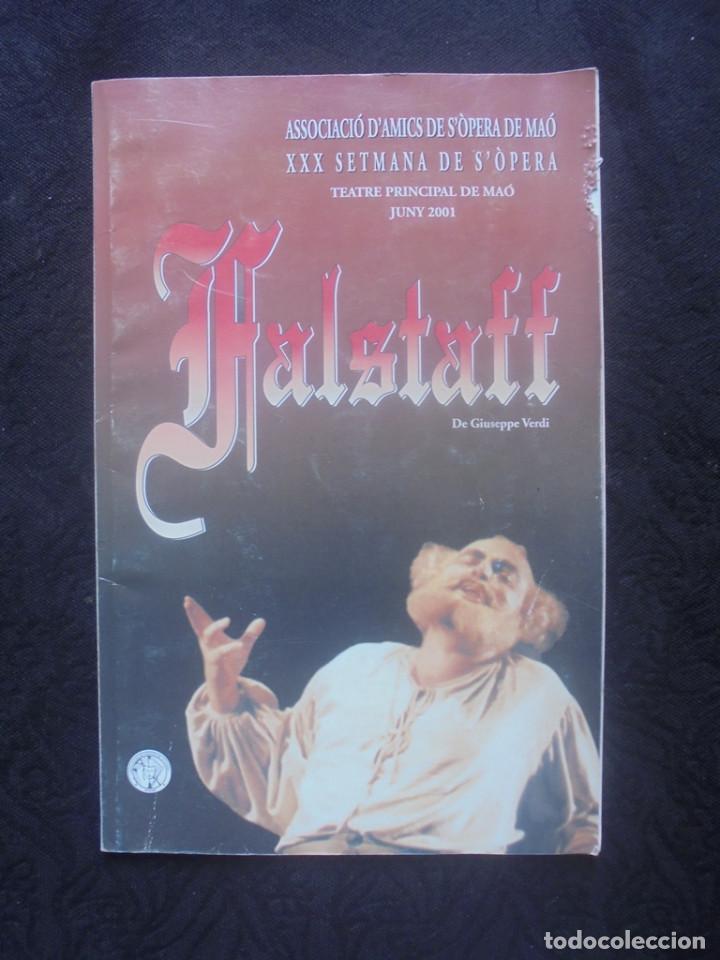 Otros: Programa Amics de S&acute;&Ograve;pera de Ma&oacute;. Juny 2001  Falstaff - Foto 1