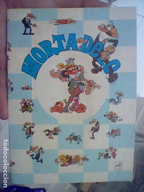 Others for Adults: MORTADELO CUADERNO DOS LINEAS AZUL ROMAGOSA 1989 SIN USO 21,5 X15,5 CMS SE&Ntilde;ALES FRONTAL