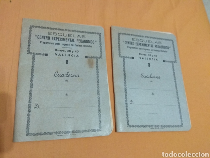 Others for Adults: Pareja de Libretas - Cuadernos Centro Experimental Padag&oacute;gico - Ruaya 38 y 40 Valencia -