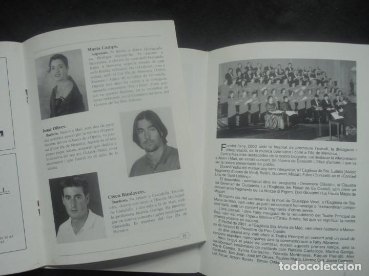 Otros: 2 Programas Cor Illa de Menorca  Juliol 2001/2 - Foto 2