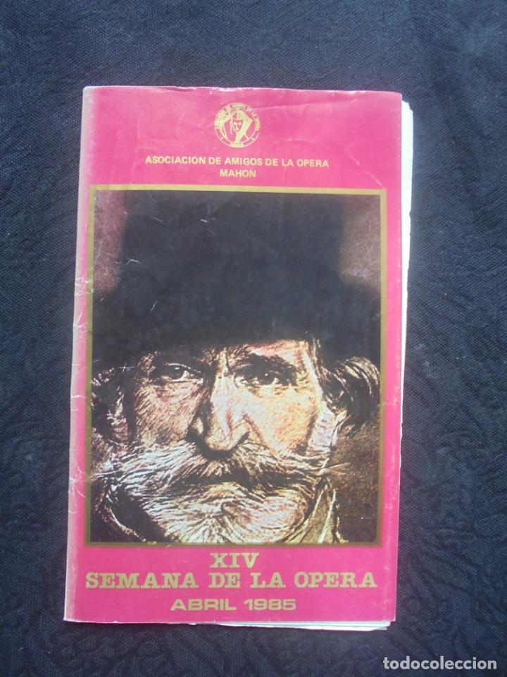 Otros: Programa Amics de la Opera Mah&oacute;n.  Rigoletto. Abril 1985 - Foto 1
