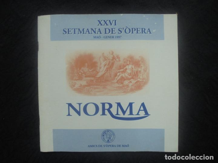 Otros: Programa Amics de la Opera Mah&oacute;n Norma   .  Gener 1997 - Foto 1