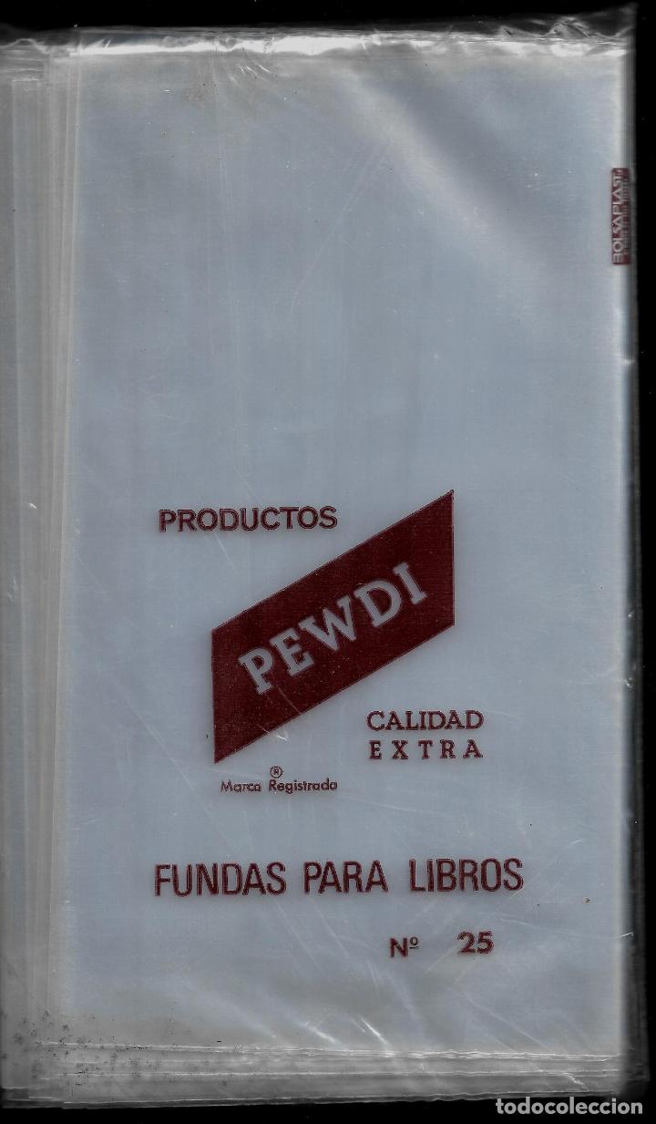 Autres: PAQUETE CON 25 FORROS DE PLASTICO TRANSPARENTE PARA LIBROS DE 25 CENTIMETROS DE ALTO-PEWDI -SIN USAR