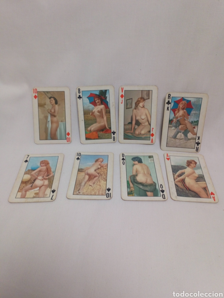 Autres: Lote antiguas cartas er&oacute;ticas de p&oacute;ker
