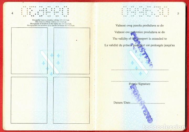 Otros: Pasaporte completo Bosnia y Herzegovina - 1999 - Guerra de los Balcanes - 125 x 85 mm - Visas - Foto 3 - 128128355