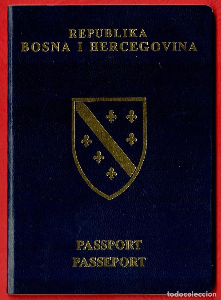 PASAPORTE COMPLETO BOSNIA Y HERZEGOVINA - 1999 - GUERRA DE LOS BALCANES - 125 X 85 MM - VISAS (Coleccionismo para Adultos - Otros)