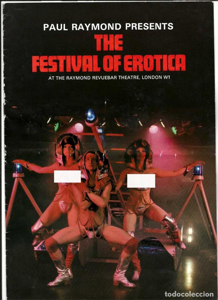 Otros: PAUL RAYMOND PRESENTS THE FESTIVAL OF EROTICA -Folleto espect&aacute;culo er&oacute;tico RARO