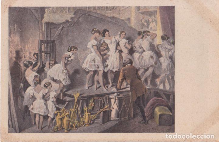 Others for Adults: POSTAL OBRA DE CLAUDE R&Eacute;GNIER, Entre bastidores en la opera &ndash; COLORTINTO SERIE I N&ordm;9 &ndash; S/C