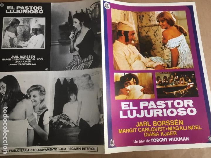 Otros: el pastor lujurioso guia publicitaria original margit carlqvist cine erotico