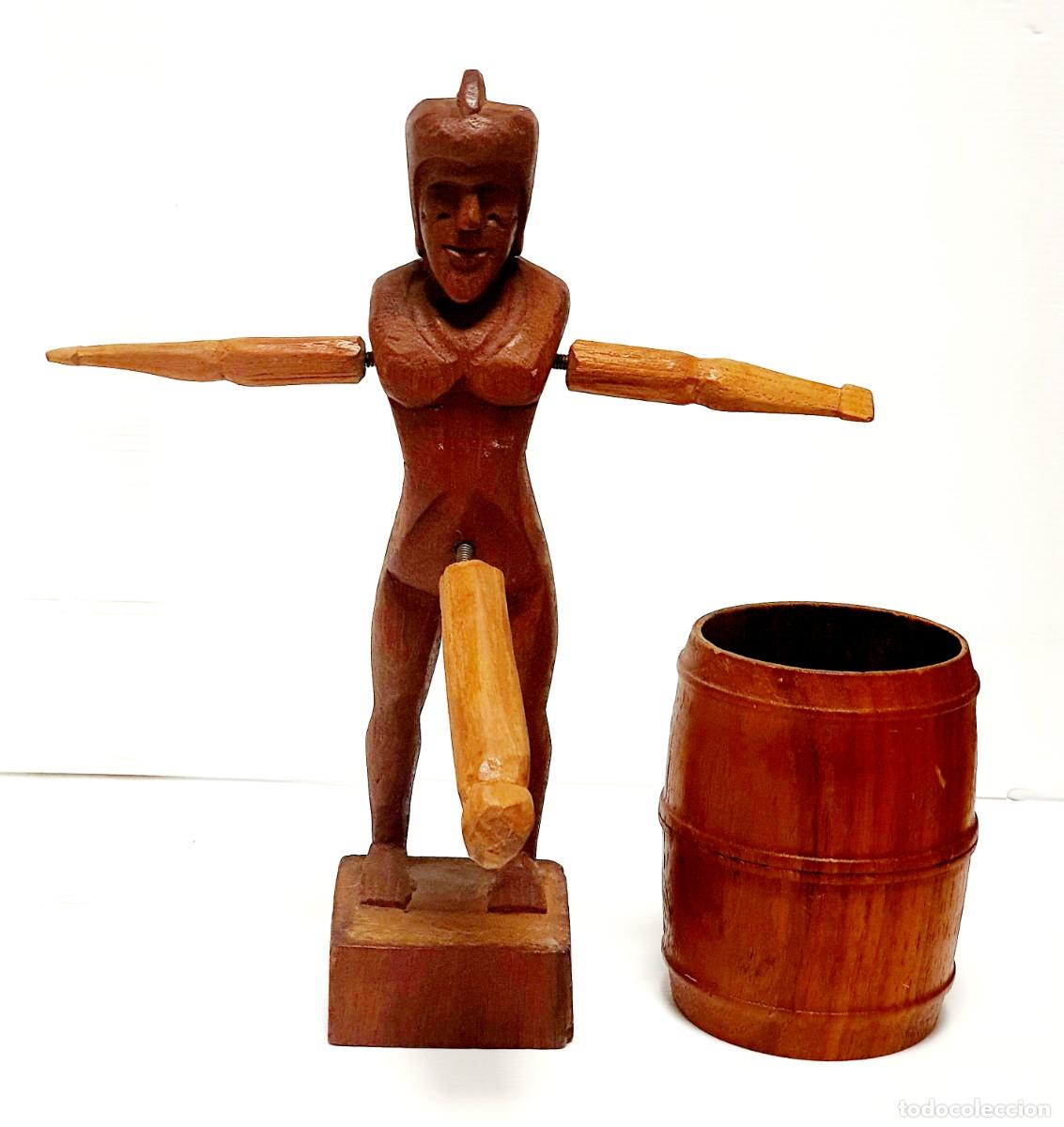 Otros: MU&Ntilde;ECO ER&Oacute;TICO EN MADERA CON BARRIL - Foto 1