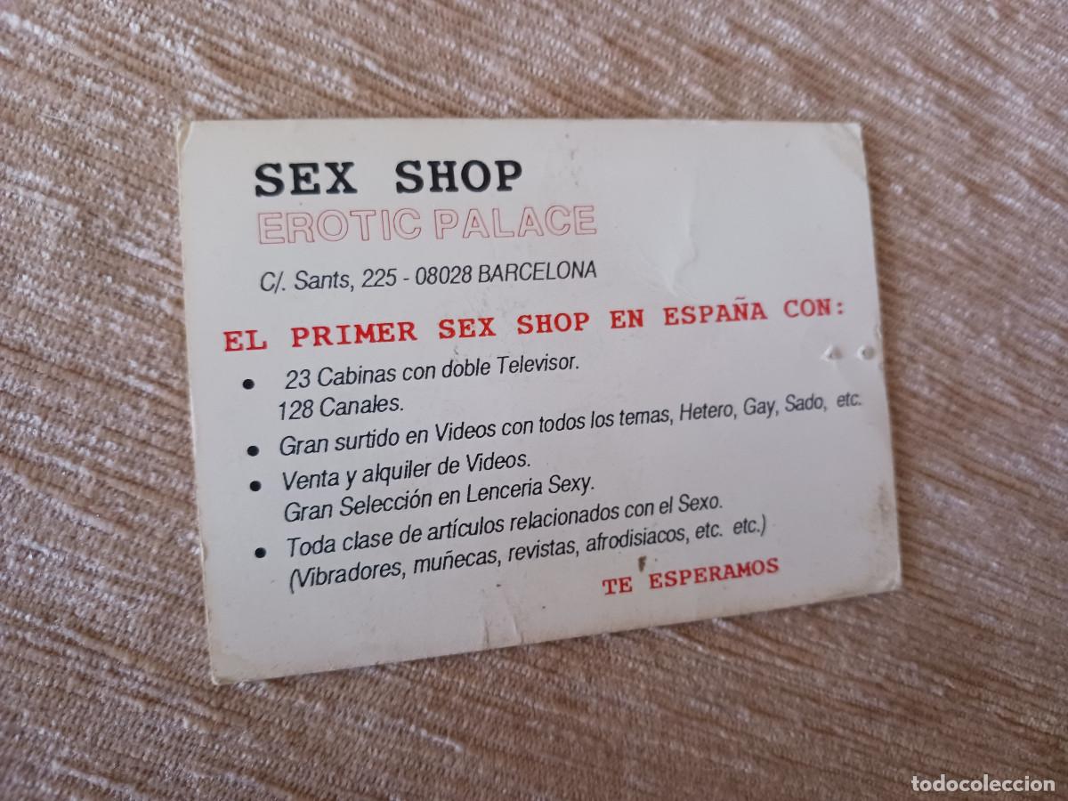 tarjeta de sex shop erotic palace, bcn - Compra venta en todocoleccion