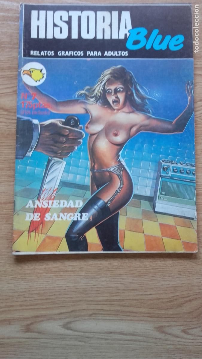 Autres: HISTORIA BLUE - N&ordm; 7 de 7 - ANSIEDAD DE SANGRE - Terror, Er&oacute;tico, Pornogr&aacute;fico - ASTRI S. A.