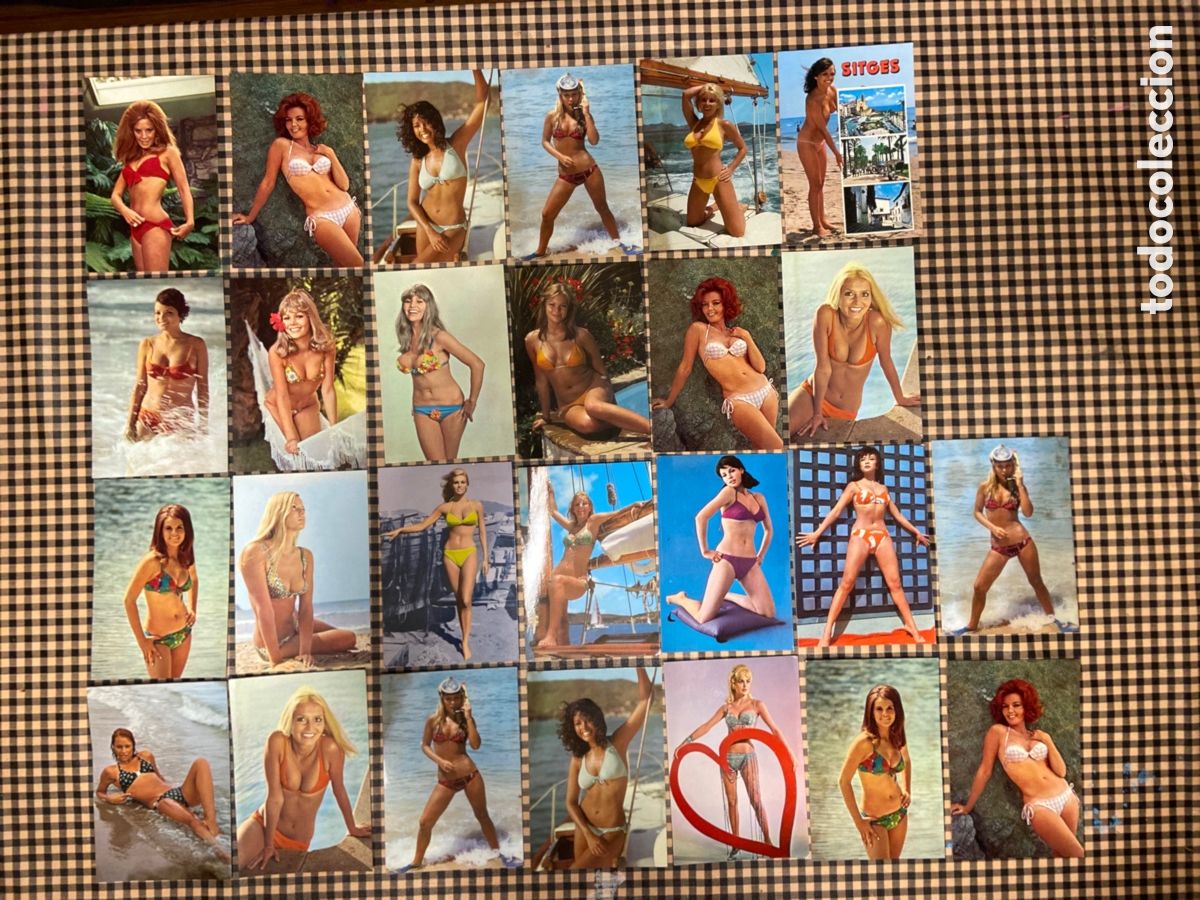 Others for Adults: Lote 27 postales eroticas de &eacute;poca