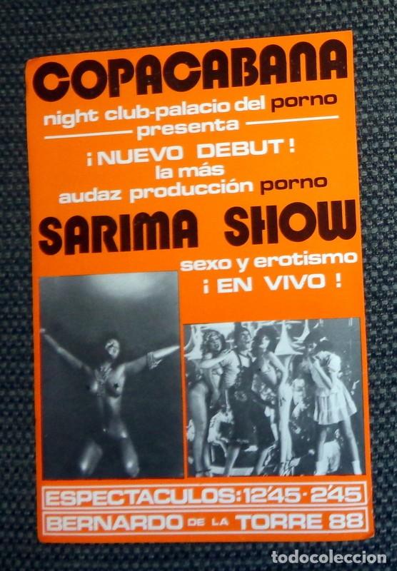 Autres: PASQUIN FLYER PUBLICITARIO ANTIGUO COPACABANA NIGHT CLUB PALACIO DEL PORNO. SHOW ER&Oacute;TICO CHICAS