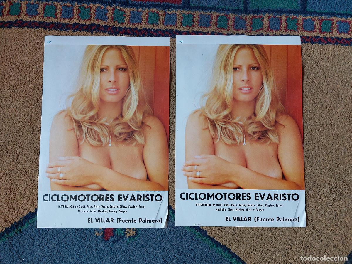 Others for Adults: Carteles antiguos chica rubia erotico Ciclomotores Evaristo El Villar Cordoba 1974