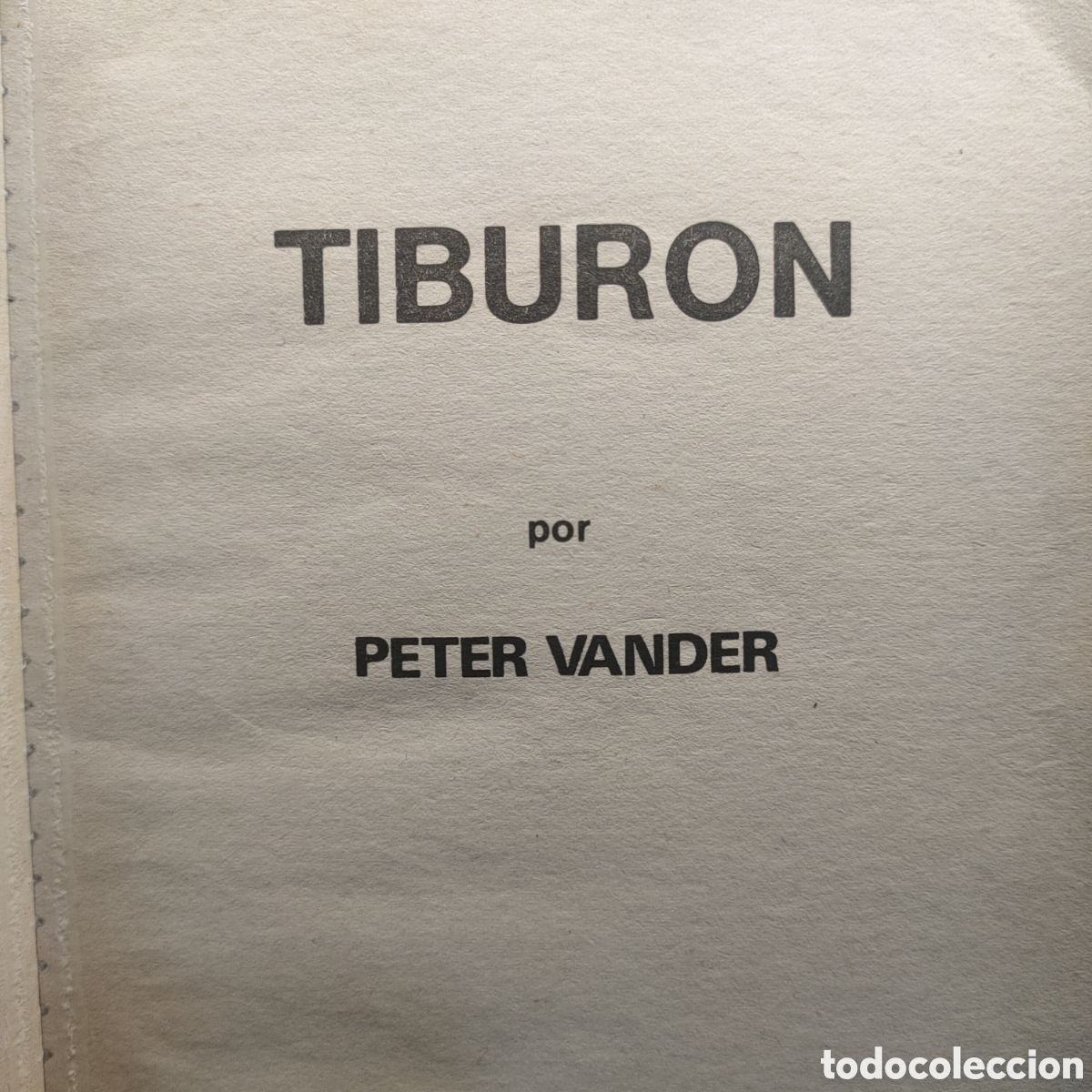Otros: TIBURON. Peter Vander. 1980 - Foto 2