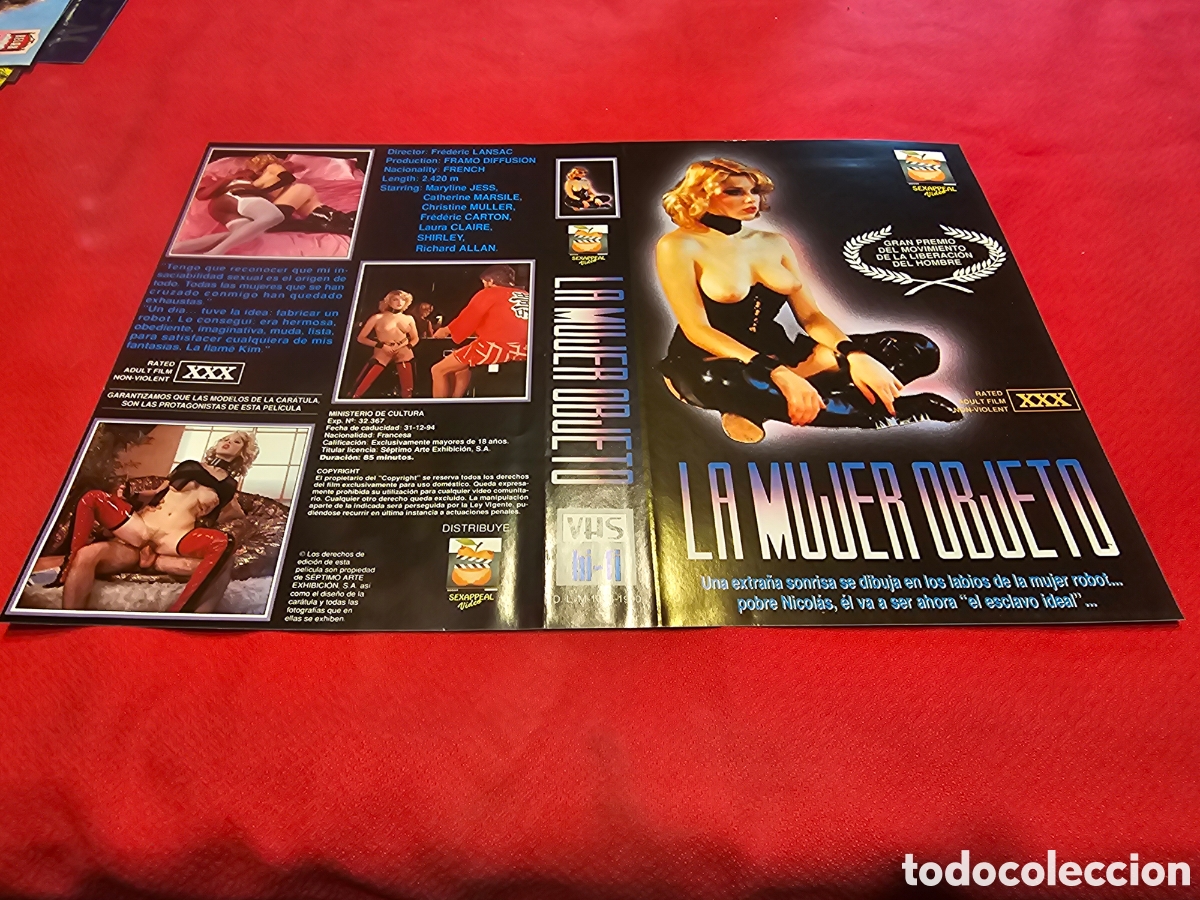 Otros: CARATULA ORIGINAL VHS LA MUJER OBJETO - Foto 1