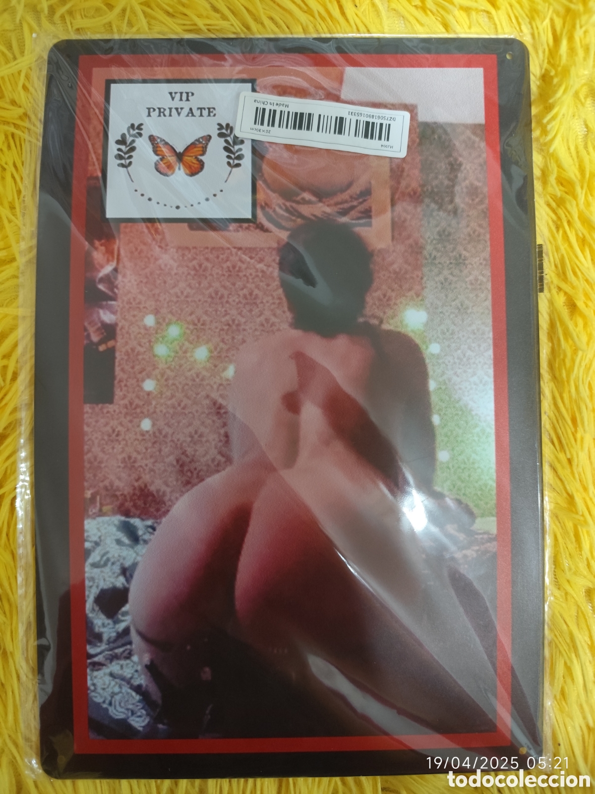 Otros: Placa Mujer desnuda de espaldas - Foto 1
