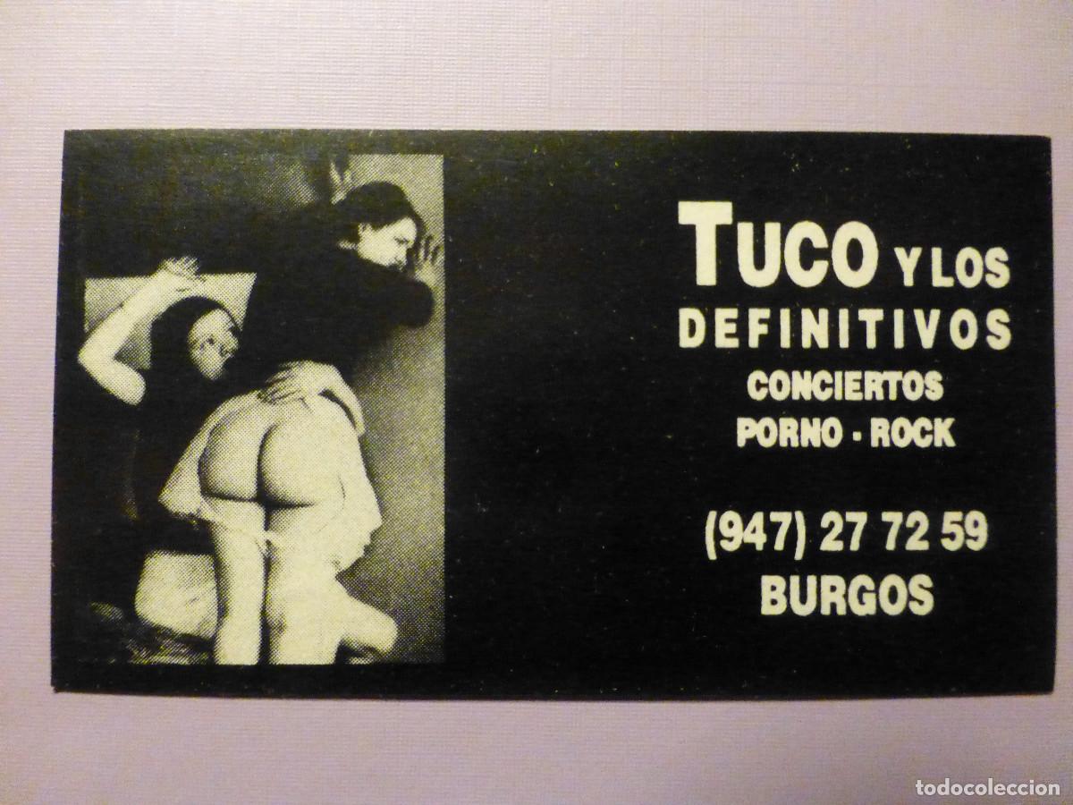 Autres: Pegatina - Adhesivo - Truco y los definitivos - Conciertos Porno-Rock - 7,5 x 4,25 cm. - Burgos