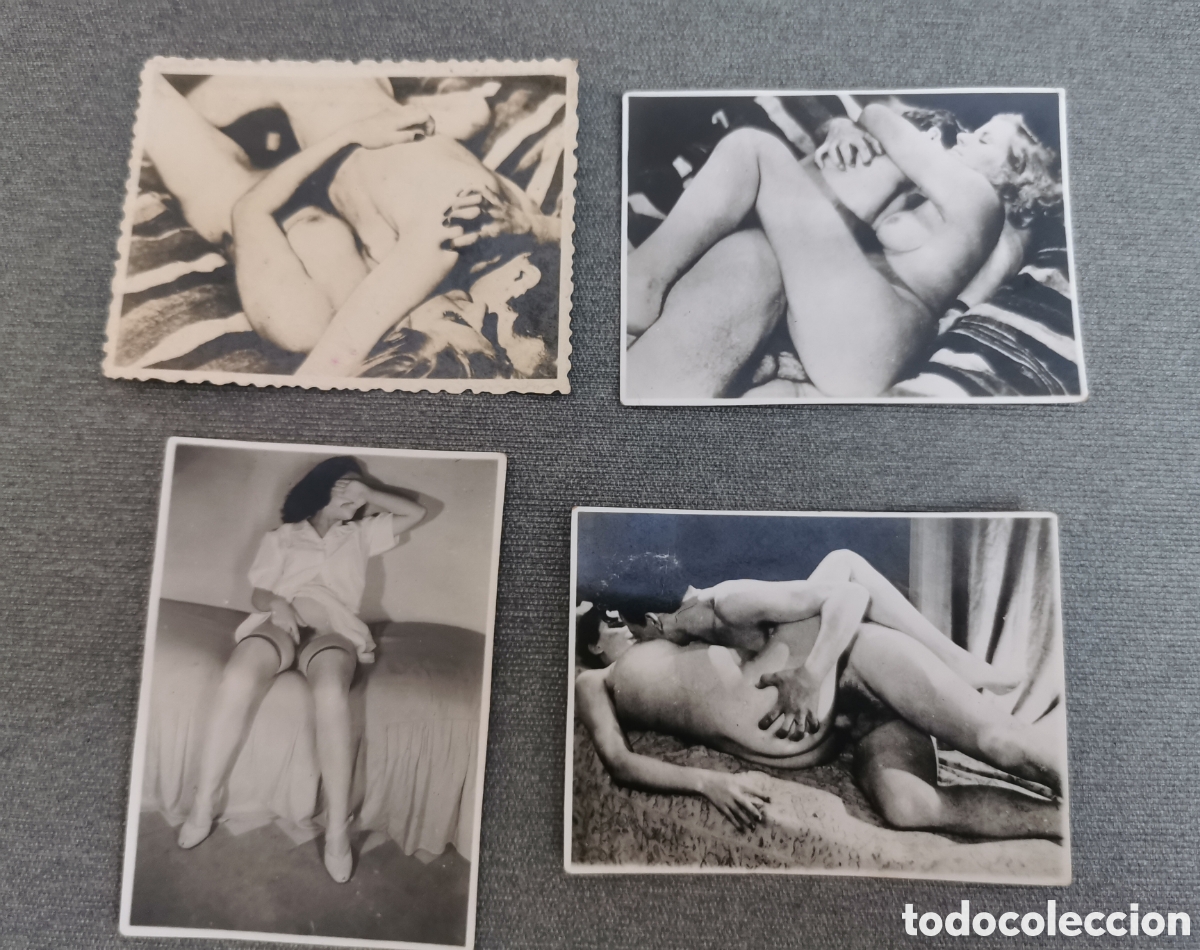 Otros: Lote de 4 fotos porno/eroticas A&ntilde;os 30