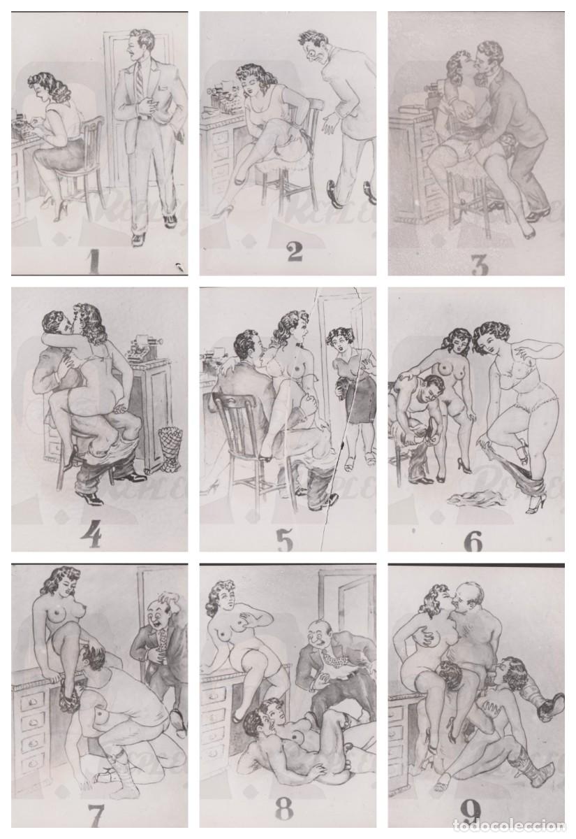 Otros: COLECCI&Oacute;N 10 FOTOS PORNO ER&Oacute;TICAS (CROMOS NUMERADOS) &rdquo;LA SECRETARIA&rdquo; - A&Ntilde;OS 30/40