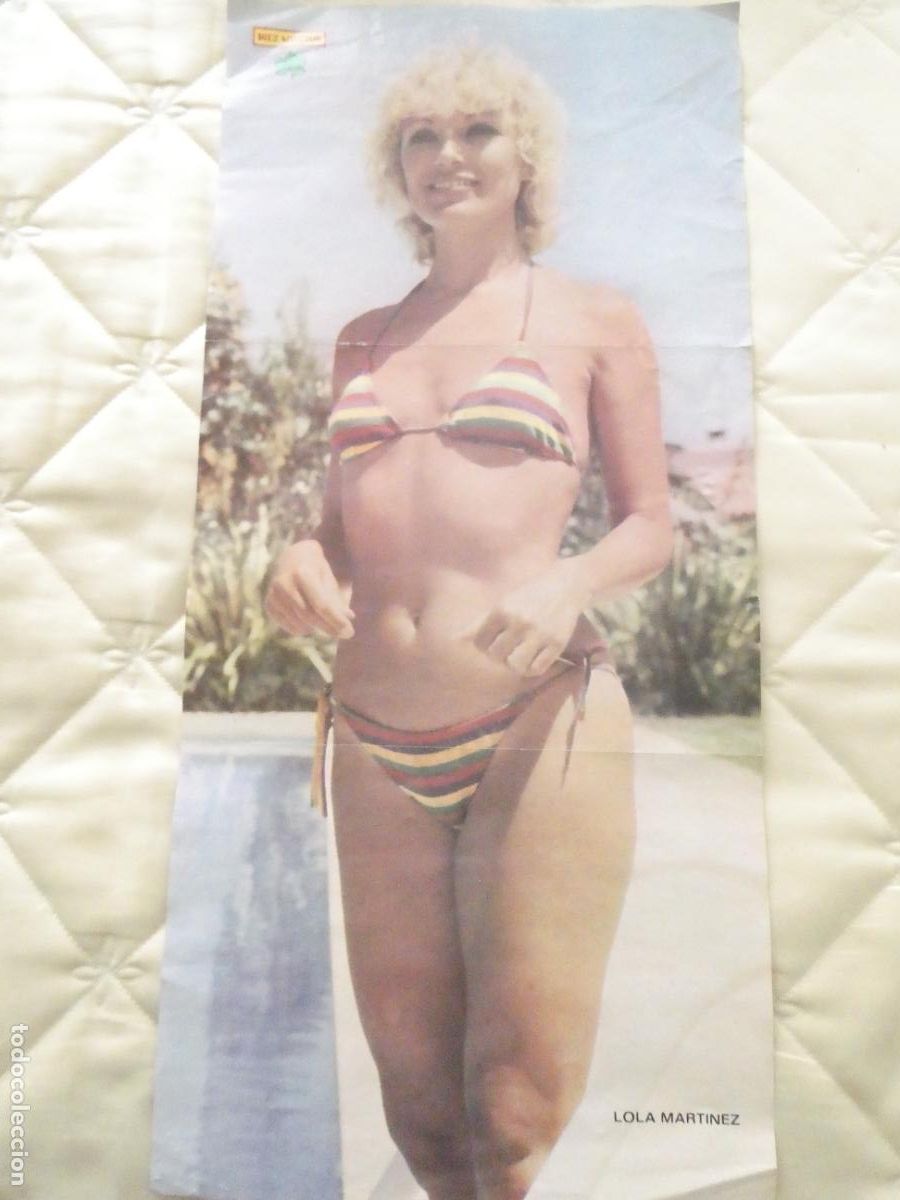 Others for Adults: POSTER ACTRIZ ARTISTA CANTANTE. DIEZ MINUTOS. LOLA MART&Iacute;NEZ. A&Ntilde;OS 70 80. 60X28CM SEXY EROTICA. 1018