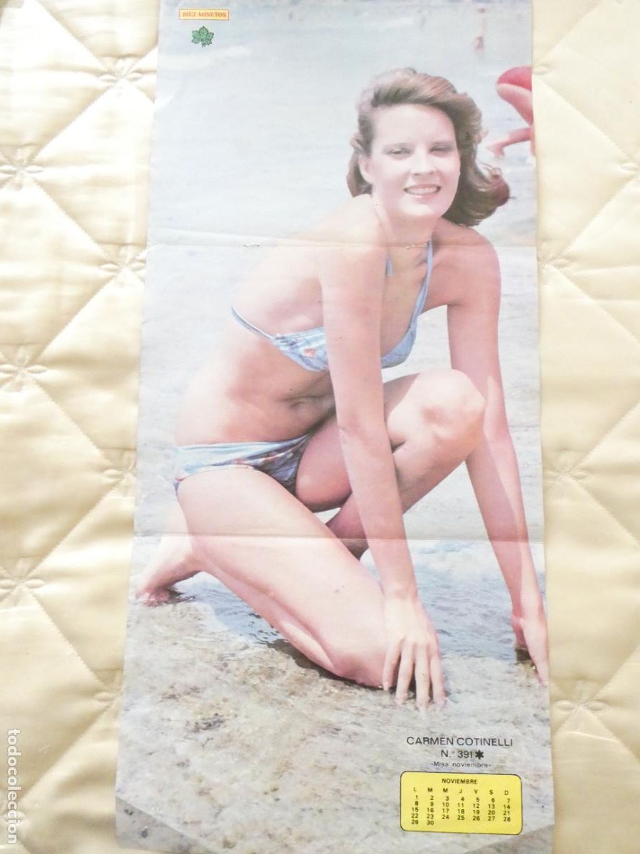 Others for Adults: POSTER ACTRIZ ARTISTA CANTANTE. DIEZ MINUTOS. CARMEN COTINELLI. A&Ntilde;OS 70. 60X28CM SEXY EROTICA. 1024
