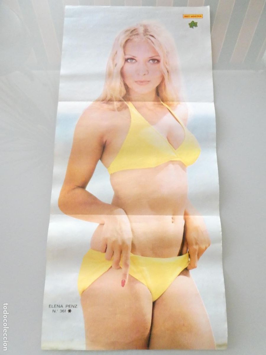 Autres: POSTER ACTRIZ ARTISTA CANTANTE. DIEZ MINUTOS. ELENA PENZ. A&Ntilde;OS 70. 60X28CM SEXY EROTICA. 1040