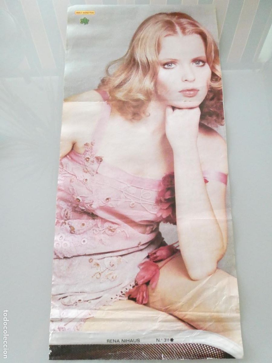 Autres: POSTER ACTRIZ ARTISTA CANTANTE. DIEZ MINUTOS. RENA NIHAUS. A&Ntilde;OS 70. 60X28CM SEXY EROTICA. 1044