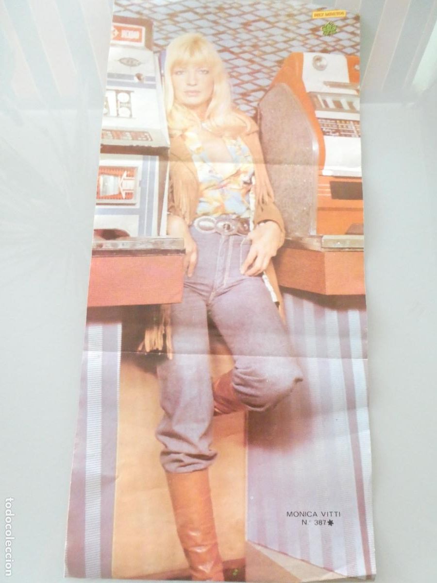Autres: POSTER ACTRIZ ARTISTA CANTANTE. DIEZ MINUTOS. MONICA VITTI. A&Ntilde;OS 70. 60X28CM SEXY EROTICA. 1046