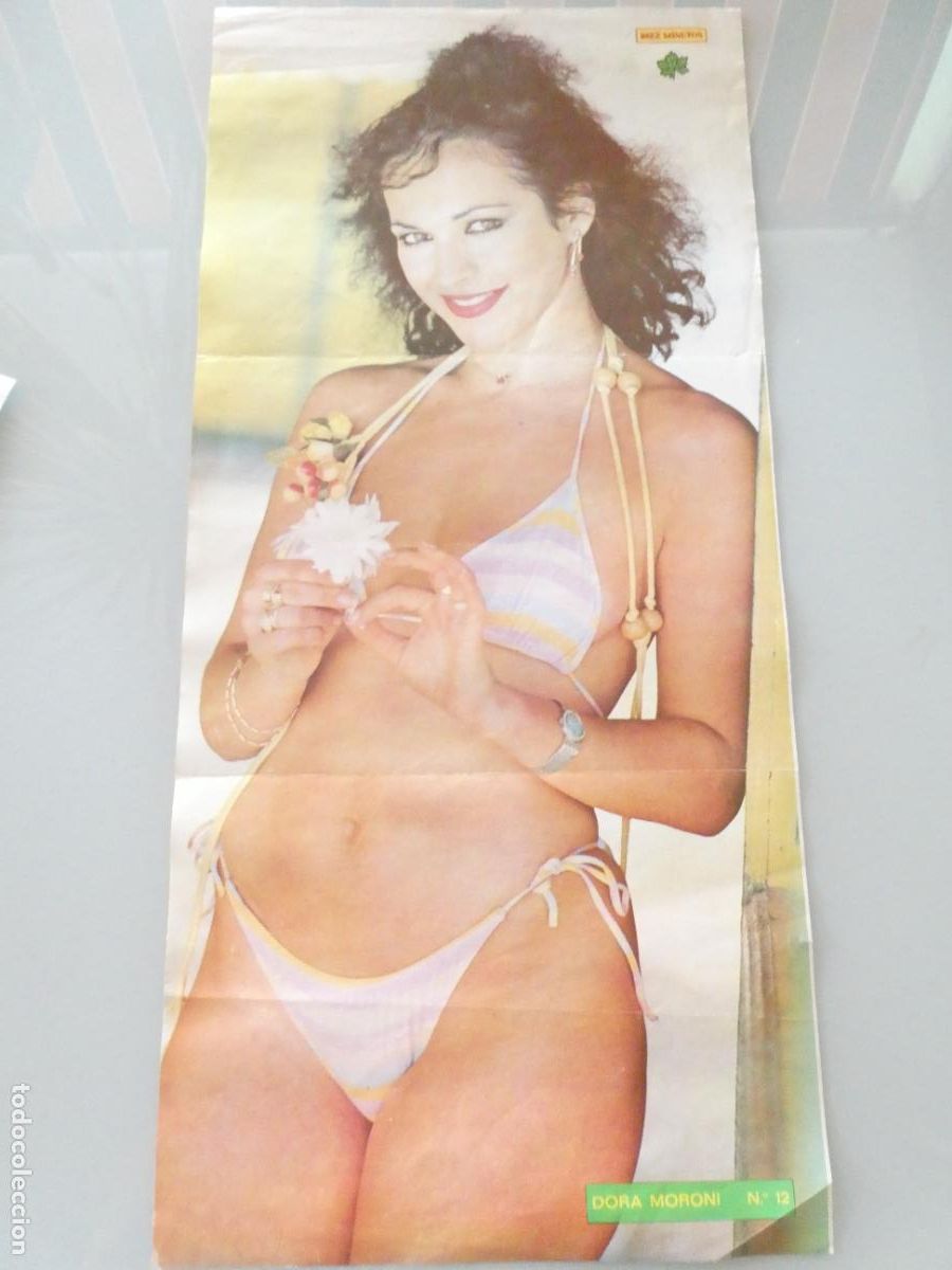 Autres: POSTER ACTRIZ ARTISTA CANTANTE. DIEZ MINUTOS. DORA MORONI. A&Ntilde;OS 70. 60X28CM SEXY EROTICA. 1052