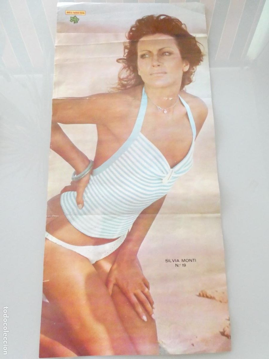 Autres: POSTER ACTRIZ ARTISTA CANTANTE. DIEZ MINUTOS. SILVIA MONTI. A&Ntilde;OS 70. 60X28CM SEXY EROTICA. 1057