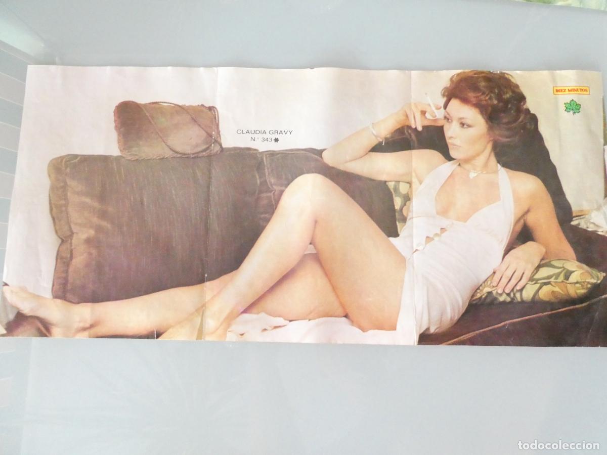 Autres: POSTER ACTRIZ ARTISTA CANTANTE. DIEZ MINUTOS. CLAUDIA GRAVY. A&Ntilde;OS 70. 60X28CM SEXY EROTICA. 1067