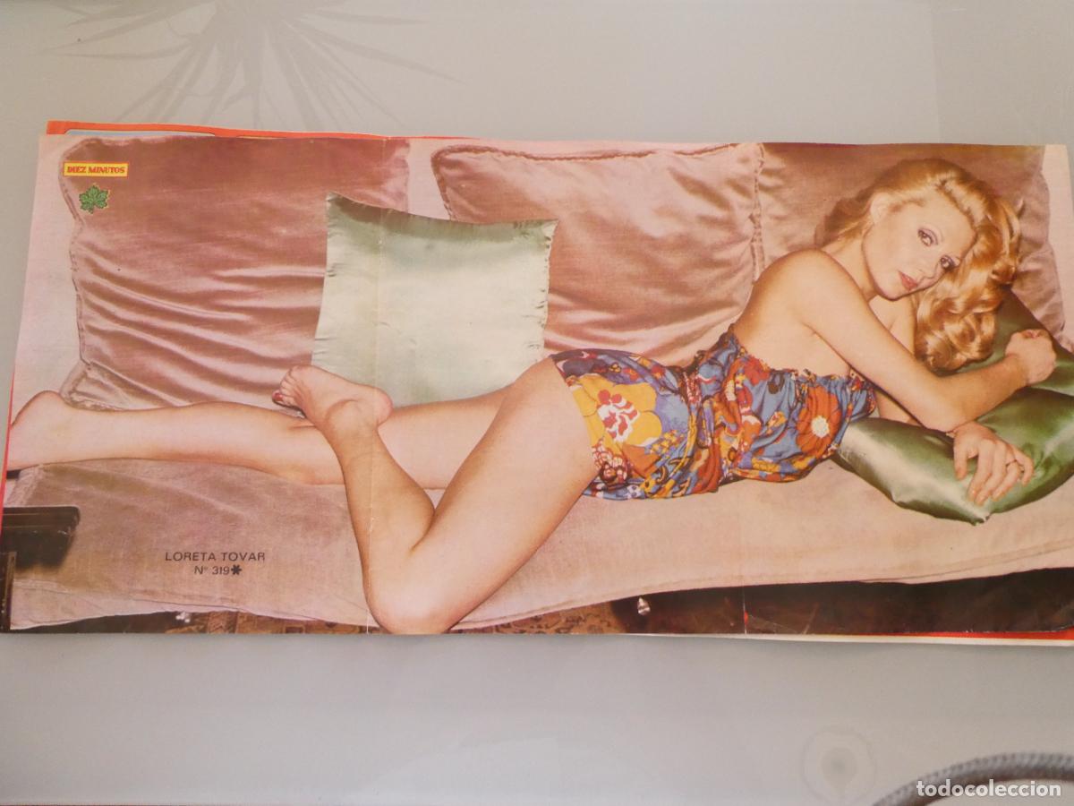 Autres: POSTER ACTRIZ ARTISTA CANTANTE. DIEZ MINUTOS. LORETA TOVAR. A&Ntilde;OS 70. 60X28CM SEXY EROTICA. 1093