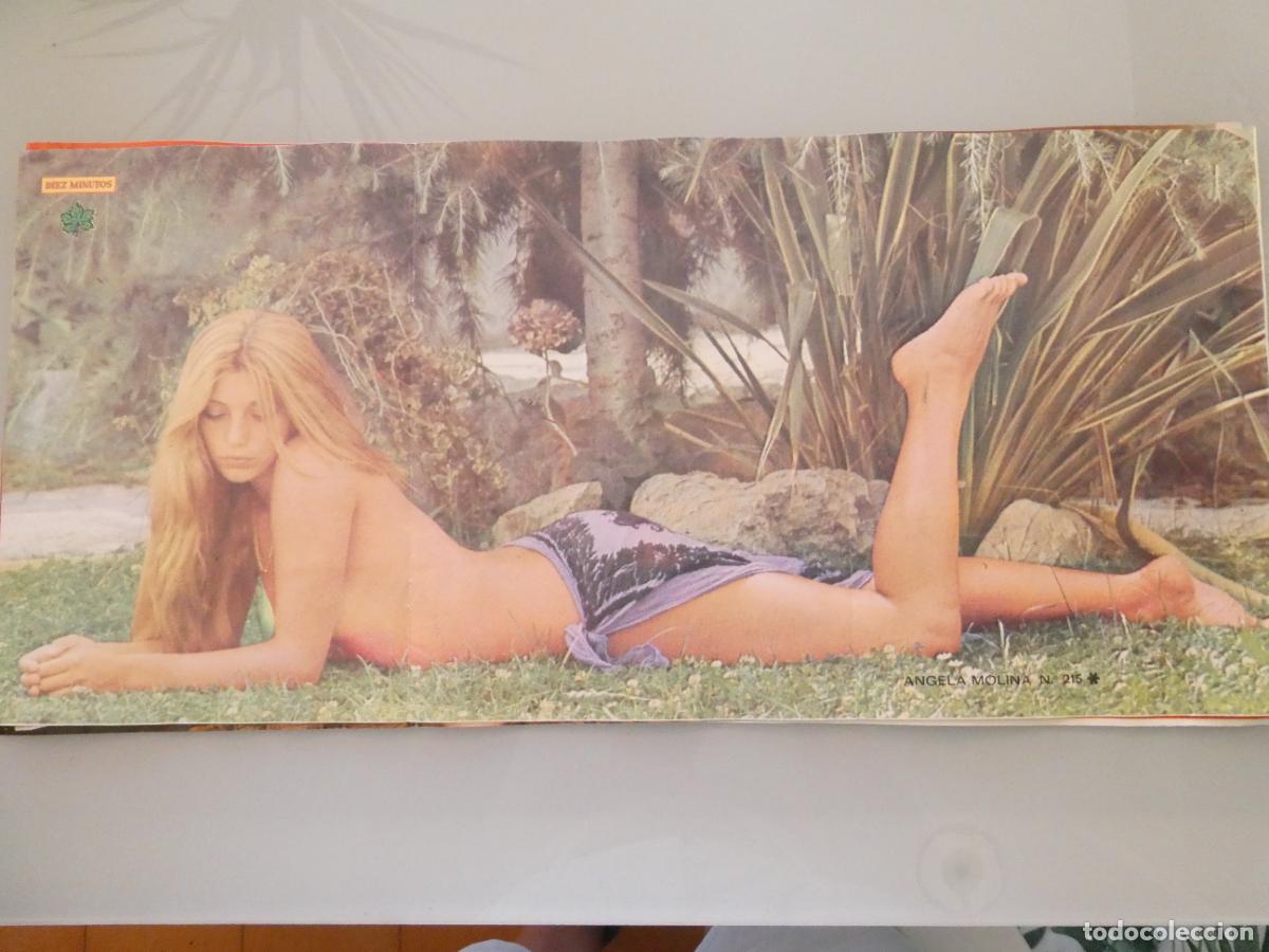 Autres: POSTER ACTRIZ ARTISTA CANTANTE. DIEZ MINUTOS. ANGELA MOLINA. A&Ntilde;OS 70. 60X28CM SEXY EROTICA. 1094