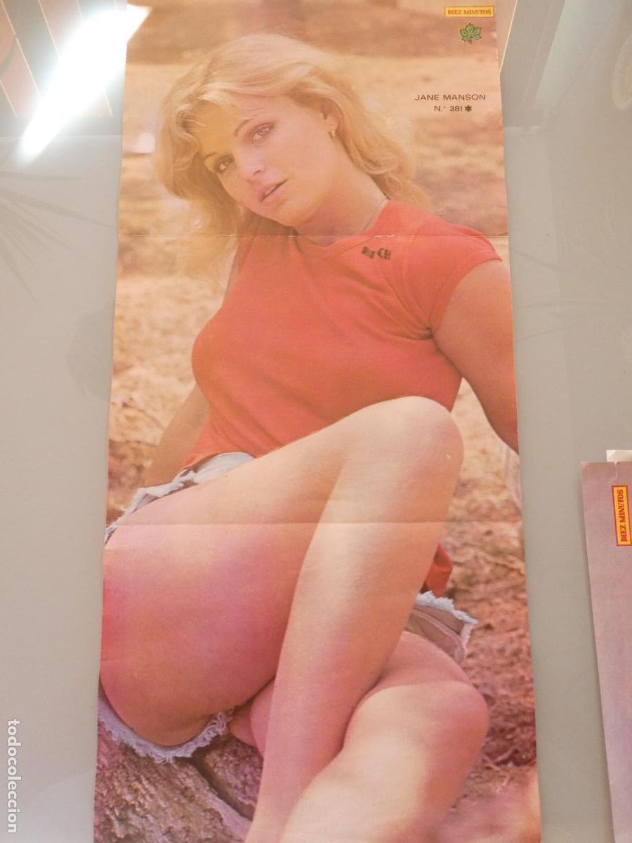 Autres: POSTER ACTRIZ ARTISTA CANTANTE. DIEZ MINUTOS. JANE MANSON. A&Ntilde;OS 70. 60X28CM SEXY EROTICA. 1095