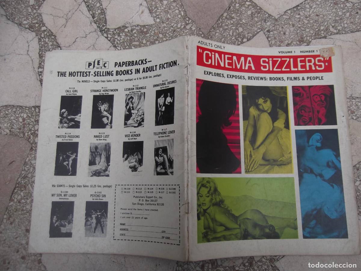 Autres: cine erotico, cinema sizzlers vol-1 n&ordm; 1, u.s.a, solo para adultos, explores, exposes, reviews,