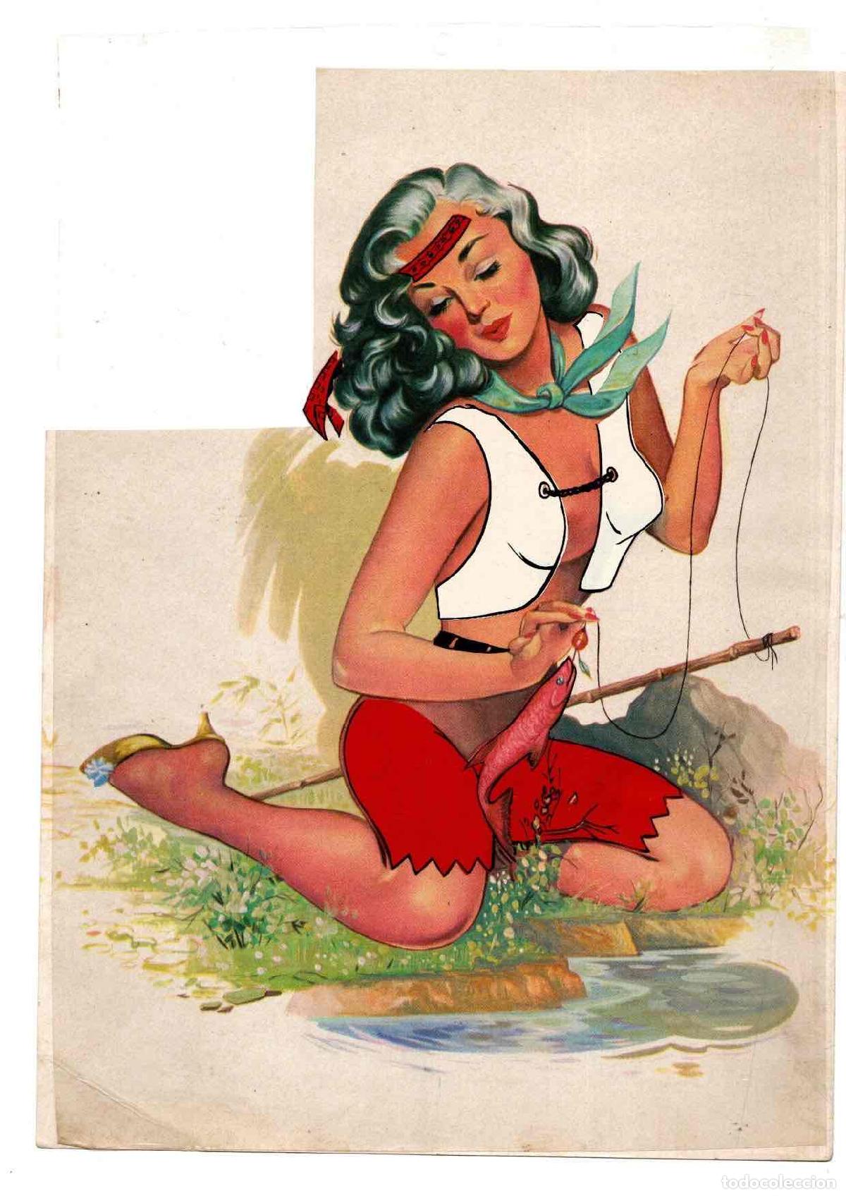 Andere Artikel: TRANSPARENCIA CON ESCENA EROTICA. C.1950