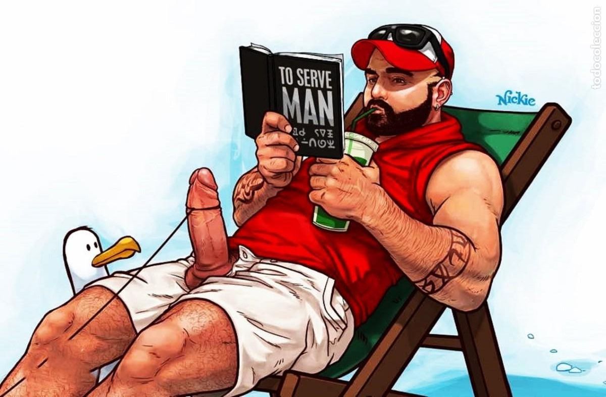 Others for Adults: HOMBRE EN TUMBONA DE PLAYA LEYENDO. FOTOGRAFIA-ARTE.
