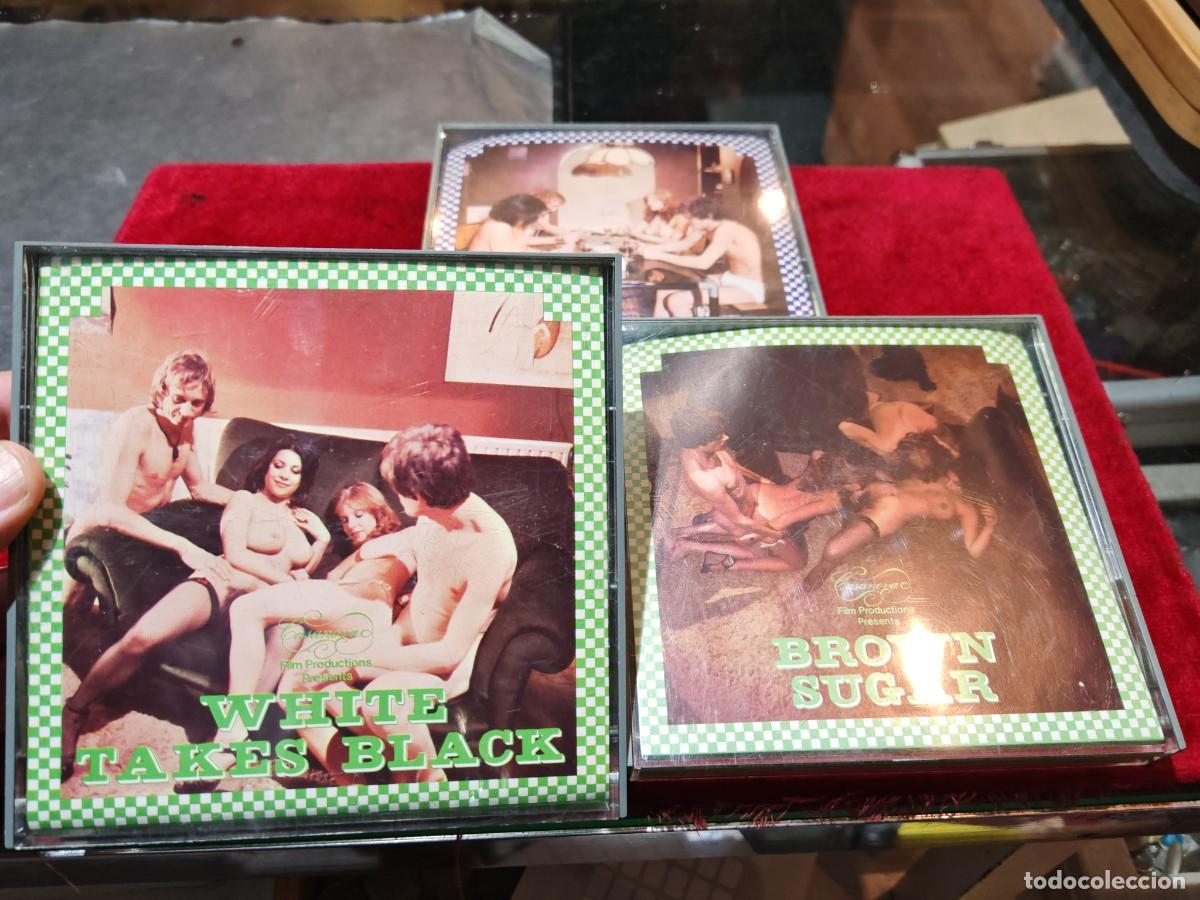 Otros: Lote 3 pel&iacute;culas er&oacute;ticas super ocho 8 brown sugar black magic etc bobinas casanova